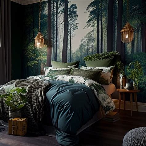 woodsy bedroom decor